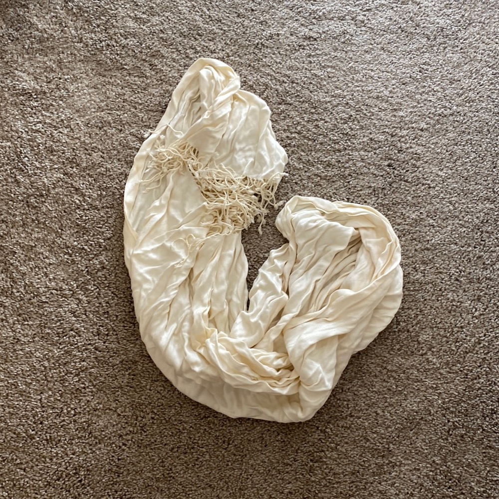 Cream scarf